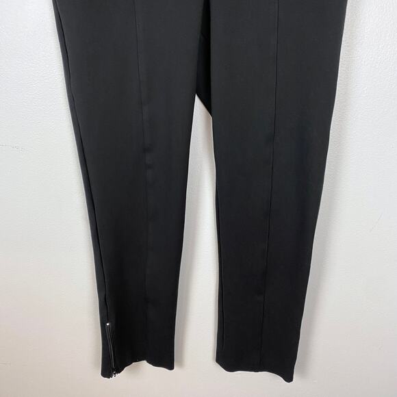 Talbots Pleated Ankle Zip Pant Black Career Ankle Slant Pockets Work Size 14 - Picture 4 of 11